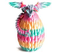 Memogizz 12inch Fly Dragon Egg, Year of The Dragon, 3D Printed Dragon, Executive Desk Toys, Articulated Dragon, Fidget Toys Gifts for Graduates Students Teachers Adults (Candy)