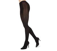 MeMoi Bamboo Blend Flat Knit Tights - Black - M-L