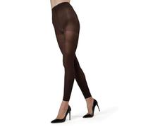 MeMoi Control Top Footless Tights | Women's Pantyhose - Hosiery Dark Chocolate MO 321 Small/Medium