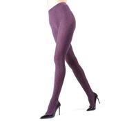MeMoi Juneau Diamonds Sweater Tights Grape Heather Medium/Large