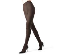 MeMoi Toronto Cable Sweater Tights Brown Heather Large/X-Large