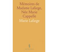 Mémoires de Madame Lafarge, Née Marie Cappelle