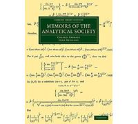 Memoirs of the Analytical Society (Cambridge Library Collection - Mathematics)