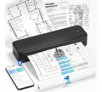 Memoking M833 Portable Printer, Thermal Bluetooth Printer A4 & Letter, Wireless & Inkless, Compatible with Phone & Laptop, for Home, Office, Business Trip, Includes 1 Roll of A4 Thermal Disposables
