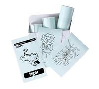 Memoking T02 / Q02E / M02X / M02L Sticker Thermal Paper - Light Green T02 Mini Printer Sticker Paper Refill, 50 mm x 3.5 m, Keep for 20 Years, for Journal Photo, Study Notes, Texts, 3 Rolls