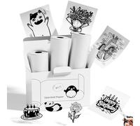 Memoking T02 Thermal Sticker Paper - Clear Genuine Lable for T02, Q02E, M02L, M02X Sticker Printer, Waterproof Transparent Self-Adhesive Paper for Scrapbooking, Image, Text (3 Rolls, 50mmx3.5m/Roll)