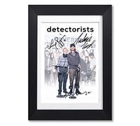 Memorabilia Detectorists Cast Signed Autograph Signature A4 Poster Photo Print Photograph Artwork Wall Art Picture TV Show Series Season DVD Boxset Present (A4 Black Framed & Mounted)