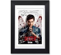 Memorabilia Dexter Cast Signed Autograph Signature A4 Poster Photo Print Photograph Artwork Wall Art Picture TV Show Series Season Gift Michael C Hall (A4 Black Framed & Mounted)