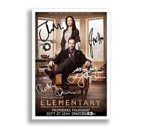 Memorabilia Elementary Cast Signed Autograph Signature Autographed A4 Poster Photo Print Photograph Artwork Wall Art Picture t Present Birthday Gift Sherlock Holmes (A4 Poster Only)