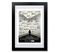 Memorabilia Game Of Thrones Full Cast Signed Autograph Signature A4 Poster Photo Print Photograph Picture TV Show Series Season DVD Boxset Present Birthday Gift (A4 BLACK FRAMED & MOUNTED)