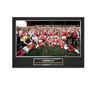 Memorabilia Hub Arsenal Premier League Champions 2025/26 Team Photo Signed Squad Display Framed Football Memorabilia Title Winners Gift for Gunners Fans A4 Unframed
