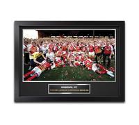 Memorabilia Hub Arsenal Premier League Champions 2025/26 Team Photo Signed Squad Display Framed Football Memorabilia Title Winners Gift for Gunners Fans A4 Framed