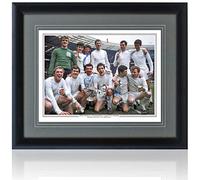 Memorabilia Kings Leeds United 1968 League Cup Hand Signed by 3 Winners Photograph 23x19in Framed