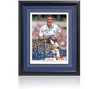 Memorabilia Kings Vinnie Jones Leeds United Legend Hand Signed Montage 23x19in Framed