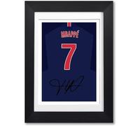 Memorabilia Kylian Mbappe PSG Paris Saint Germain 2018-2019 Signed Autograph A4 Poster Photo Print Photograph Picture Framed Gift (POSTER ONLY)