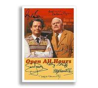 Memorabilia Open All Hours Cast Signed Autograph A4 Poster Photo Print Photograph Picture TV Show Series Season Framed DVD Boxset Gift Ronnie Barker David Jason (A4 Poster Only)