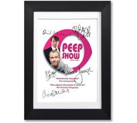 Memorabilia Peep Show Cast Signed Autograph Signature A4 Poster Photo Print Photograph Artwork Wall Art Picture Series Gift David Mitchell Robert Webb (A4 Poster Only)