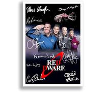 Memorabilia Red Dwarf Cast Signed Autograph Signature A4 Poster Photo Print Photograph Artwork Wall Art Picture TV Show Series Season DVD Boxset Present (A3 Poster Only)