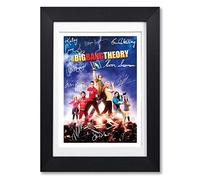 Memorabilia The Big Bang Theory Full Cast Signed Autograph Signature A4 Poster Photo Print Photograph Picture TV Show Series Season DVD Gift (A4 BLACK FRAMED & MOUNTED)