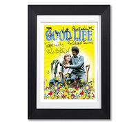 Memorabilia The Good Life Cast Signed Autograph Signature A4 Poster Photo Print Photograph Artwork Wall Art Picture TV Show Series Richard Briers Felicity Kendal (A4 Black Framed & Mounted)