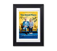 Memorabilia The Good Place Cast Signed Autograph Signature Autographed A4 Poster Photo Print Photograph Picture TV Show Series Season DVD Boxset Gift Kristen Bell (BLACK FRAMED & MOUNTED)