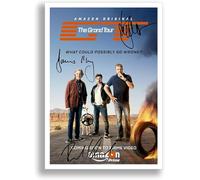Memorabilia The Grand Tour Cast Signed Autograph A4 Poster Photo Print Photograph Picture TV Show Series Season DVD Boxset Gift Jeremy Clarkson Richard Hammond James May (A3 Poster Only)
