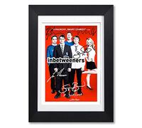 Memorabilia The Inbetweeners Cast Signed Autograph Signature A4 Poster Photo Print Photograph Artwork Wall Art Picture TV Show Series Season DVD Boxset Present Gift (A4 Black Framed & Mounted)