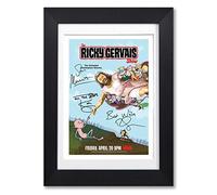 Memorabilia The Ricky Gervais Show Karl Pilkington Cast Signed Autograph Signature A4 Poster Photo Print Photograph Artwork Wall Art Picture TV Series Gift (A4 Poster Only)
