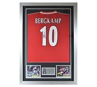 MemorabiliaOutlet Signed Dennis Bergkamp Arsenal FC Legend Shirt