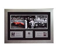 MemorabiliaOutlet Signed Sir Stirling Moss Monaco Victories Framed Montage - Landscape F1