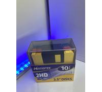 Memorex 3.5" Disks 2HD Floppy Discs Multicoloured Pack of 10 1.44MB #177