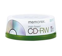 Memorex 80 Minute CD-RW 4x-12x High Speed 25 Pack Spindle