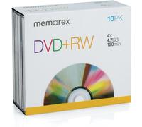 Memorex 864614-10C DVD+RW 4x 10 Pack Jewel Case