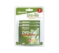 Memorex 8cm mini DVD-RW disc 5 pack