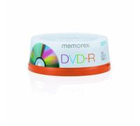 Memorex DVD-R 4.7GB 16X 25PK Cakebox Spindle