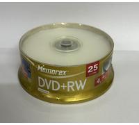 Memorex DVD+RW 4.7GB 4X Speed, Discs on Spindle - 25 Count