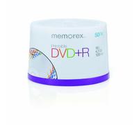 Memorex M00573 DVD+R 16x Printable 50 Pack Cakebox