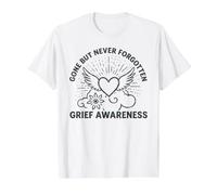 Memorial Angel Wings Heart Graphic Value Graphic T-Shirt, Men, White, XL