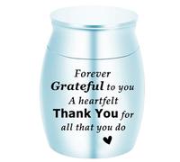 Memorial Ashes Urn for Lasting Homage and Decors Elegant Grateful Words Carving Sweet Words Ashes Container for Human