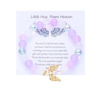 Memorial bracelets for women Coolvy Hug from Heaven bracelet morse code bracelets for womenLoss of loved one Until we meet again Memorial bangle Remembrance jewellery For Mothers & Fathers, M, Alloy