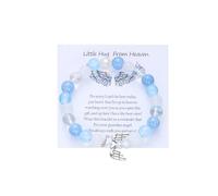 Memorial bracelets for women Coolvy Hug from Heaven bracelet morse code bracelets for womenLoss of loved one Until we meet again Memorial bangle Remembrance jewellery For Mothers & Fathers, M, Alloy