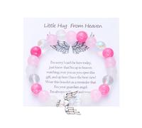 Memorial bracelets for women Coolvy Hug from Heaven bracelet morse code bracelets for womenLoss of loved one Until we meet again Memorial bangle Remembrance jewellery For Mothers & Fathers, M, Alloy