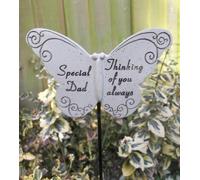 Memorial Butterfly Special Dad on Stick , Put By Grave Side