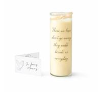 Memorial Candle with Keepsake Card - in Loving Memory Tribute for Sympathy, Funeral or Bereavement - 65hr Burn, 360g (Those We Love)