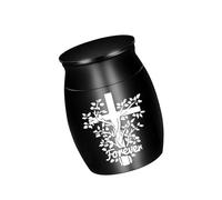 Memorial Casket Ashes Container Urn Cremation Sympathy Ashes/Hair Elegant Urn Casket for Women Men Aluminum Alloy Pet