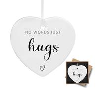 Memorial Ceramic Pendants Double-sided Printing Memorial Gift Inspirational Thinking Of You Gifts Sympathy No Words Just Hugs Hanging Ornament