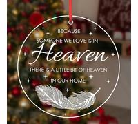 Memorial Christmas Ornament for Loss of Dad Mom Memorial Gifts for Men Women Sympathy Gifts for Loss of Loved One Husband Remembrance Gifts for Loss of Son Grandma Bereavement Gifts for Loss of Child