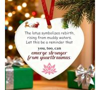 Memorial Christmas Ornaments Hug from Heaven Heart Shaped Christmas Tree Ornament Sympathy Gifts for Loss of Loved One, 2025 NEW Unique Memorial Gift for Loss of Family