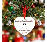 Memorial Christmas Ornaments Hug from Heaven Heart Shaped Christmas Tree Ornament Sympathy Gifts for Loss of Loved One, 2025 NEW Unique Memorial Gift for Loss of Family