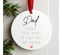 Memorial Christmas Tree Decoration Memory Ornament Bauble (Dad)
